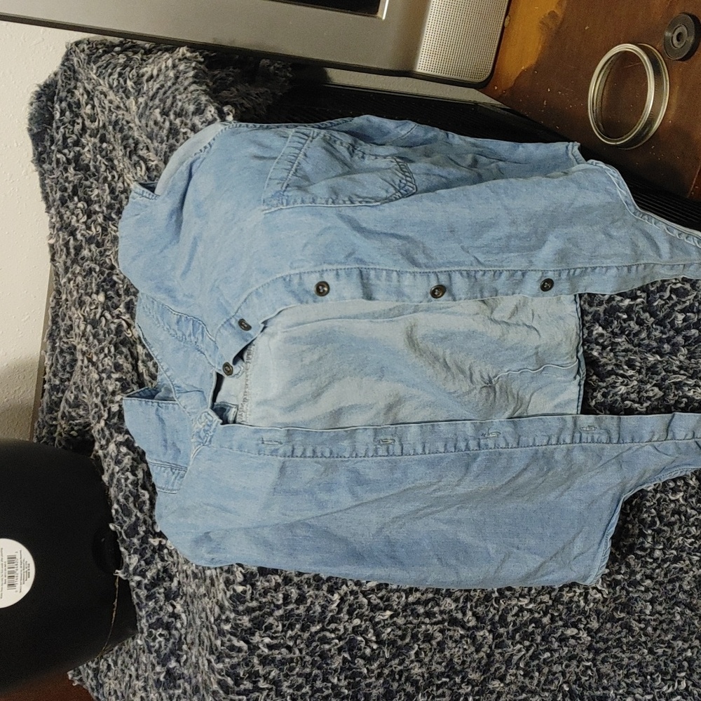 Cute denim crop top